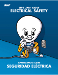 Libro para colorear sobre seguridad eléctrica
