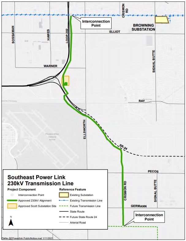 Southeast Power Link 230kV Transmission Line Image