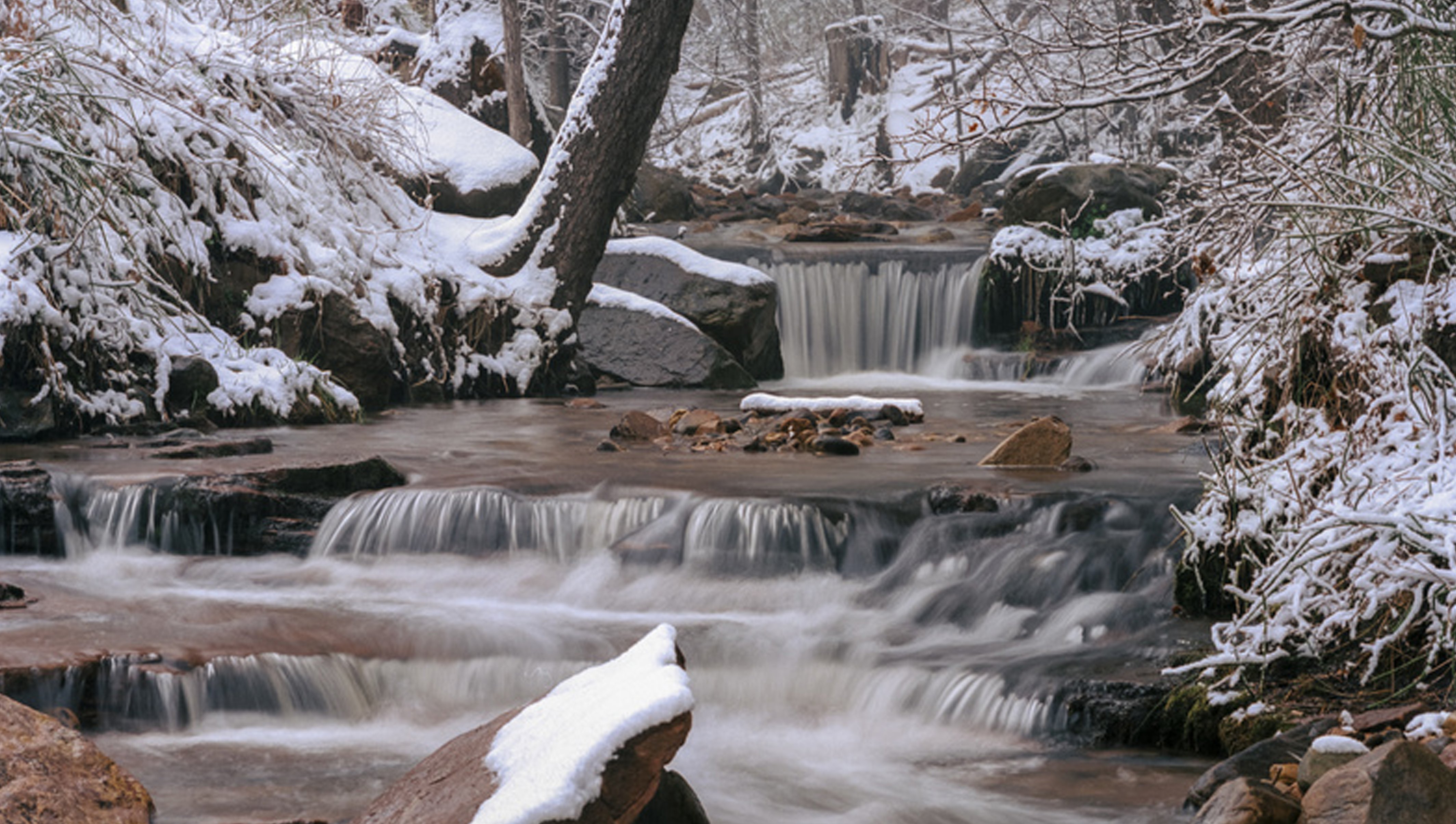 image of snowmelt flowing