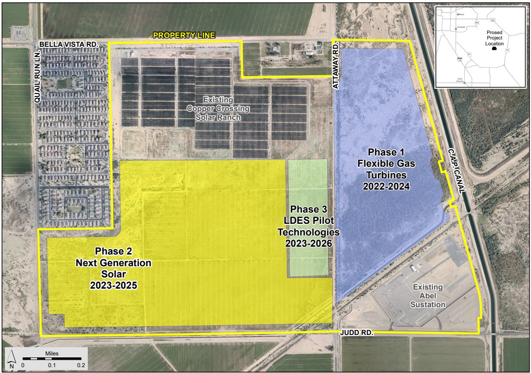 Map of the Copper Crossing Energy and Research Center