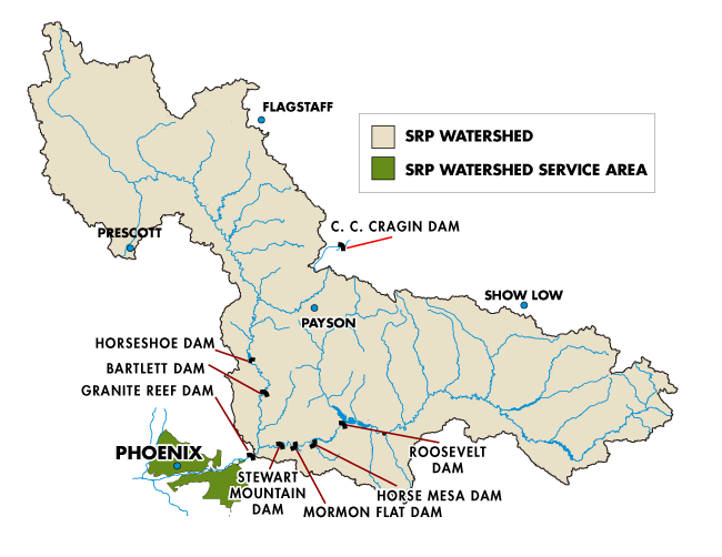 SRP watersheds and facilities