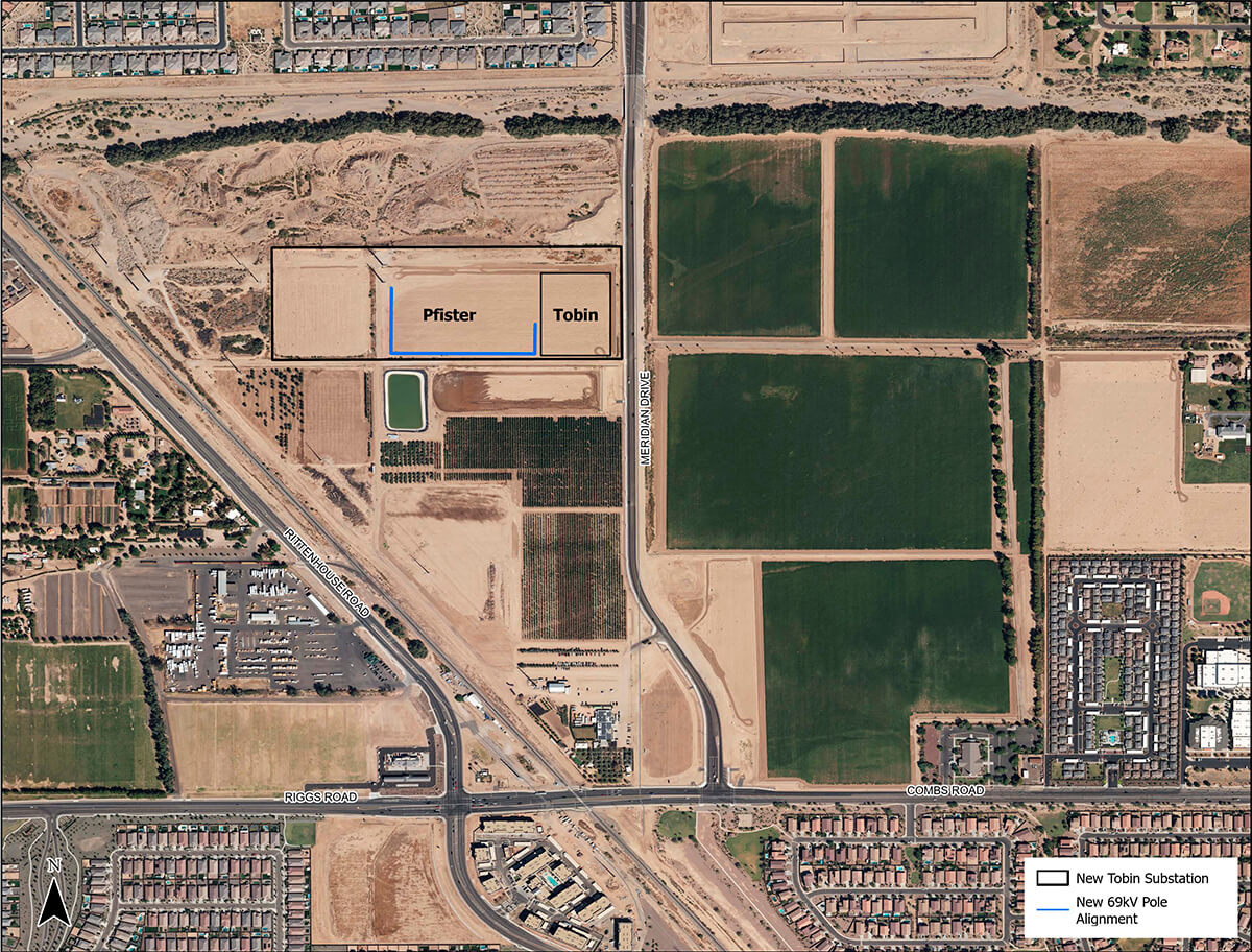 Tobin Pfister Substations Map
